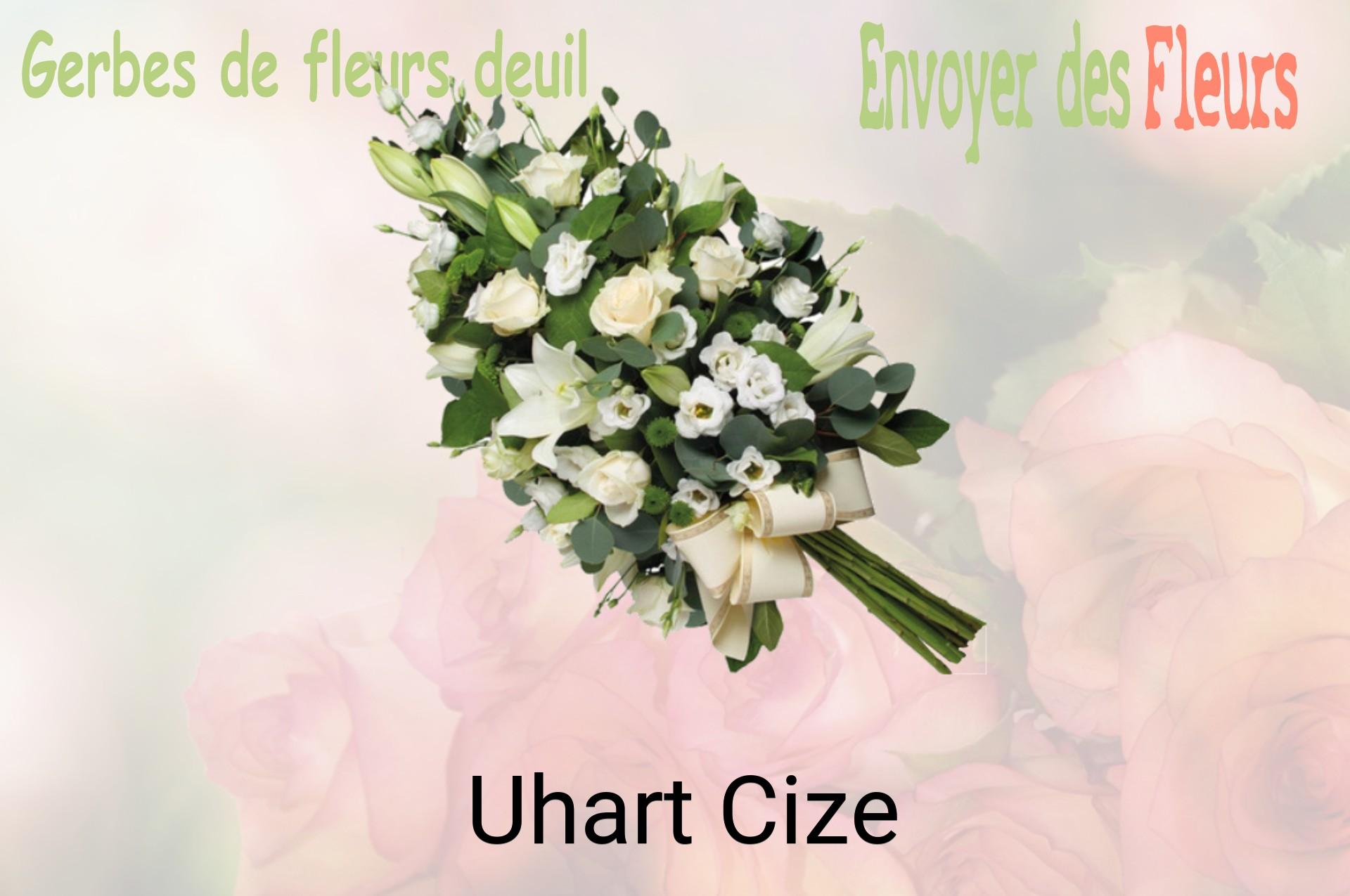 Gerbe de fleurs de deuil livrée à Uhart-Cize
